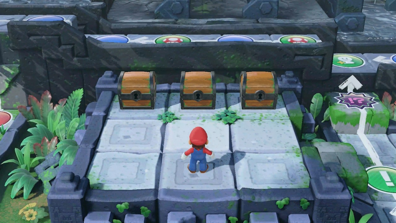 Super Mario Party - Mario vs Peach vs Rosalina vs Luigi - Whomp's Domino Ruins