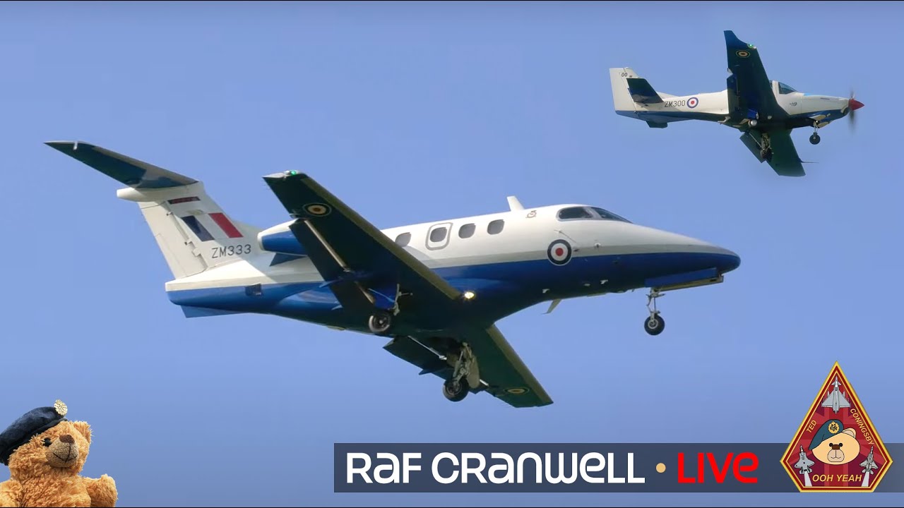 LIVE SHOW RAF CRANWELL • KING CHARLES CORONATION FLYPAST & TRAINING FUTURE GEN RAF PILOTS • 25.0.23