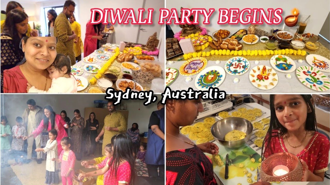 FAMILY DIWALI PARTY 2023🪔| DIWALI NAASHTA😍 #recipe #australia #diwali  #indianlifeinaustralia
