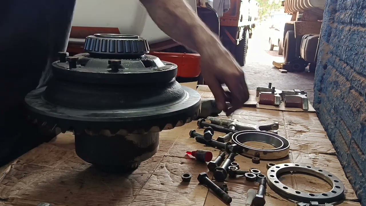 Montagem. De parte de um diferencial rockwell 230
