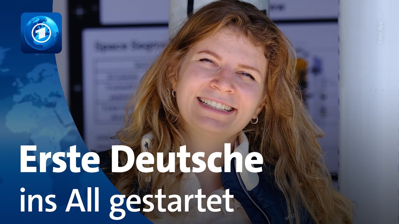 Rabea Rogge ist als erste deutsche Frau ins All gestartet