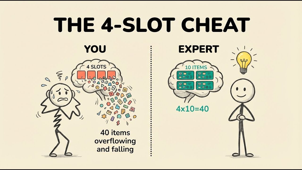 Your Brain Can Only Process 4 Things (Here's How Experts Cheat)