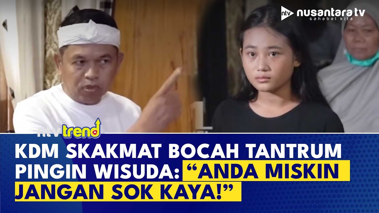 Dedi Mulyadi Skakmat Balik Bocah Tantrum Kepingin Wisuda: Anda Miskin, Jangan Sok Kaya!!! | NTV