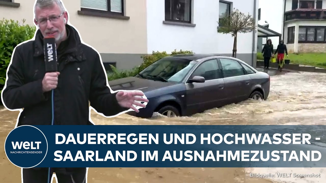 HEFTIGE ÜBERFLUTUNGEN IM SAARLAND: Aufräumarbeiten nach Unwetter und Hochwasser begonnen