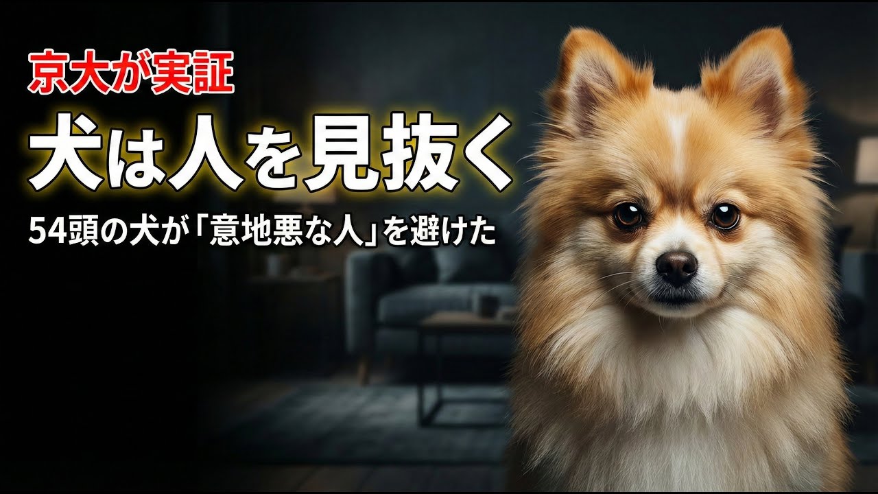 【京大が実証】犬は関係ない人のやり取りまで見ている — 54頭の犬が「意地悪な人」を避けた