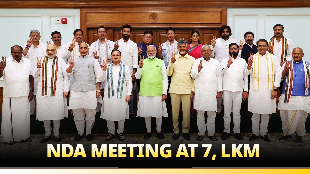 PM Modi chairs NDA leaders' meeting at 7, LKM