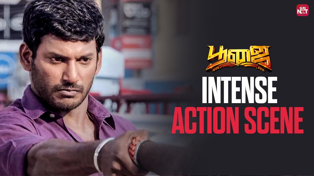 Vishal’s timely rescue saves Sathyaraj | Poojai Movie | Shruthi Hasaan | Sun NXT