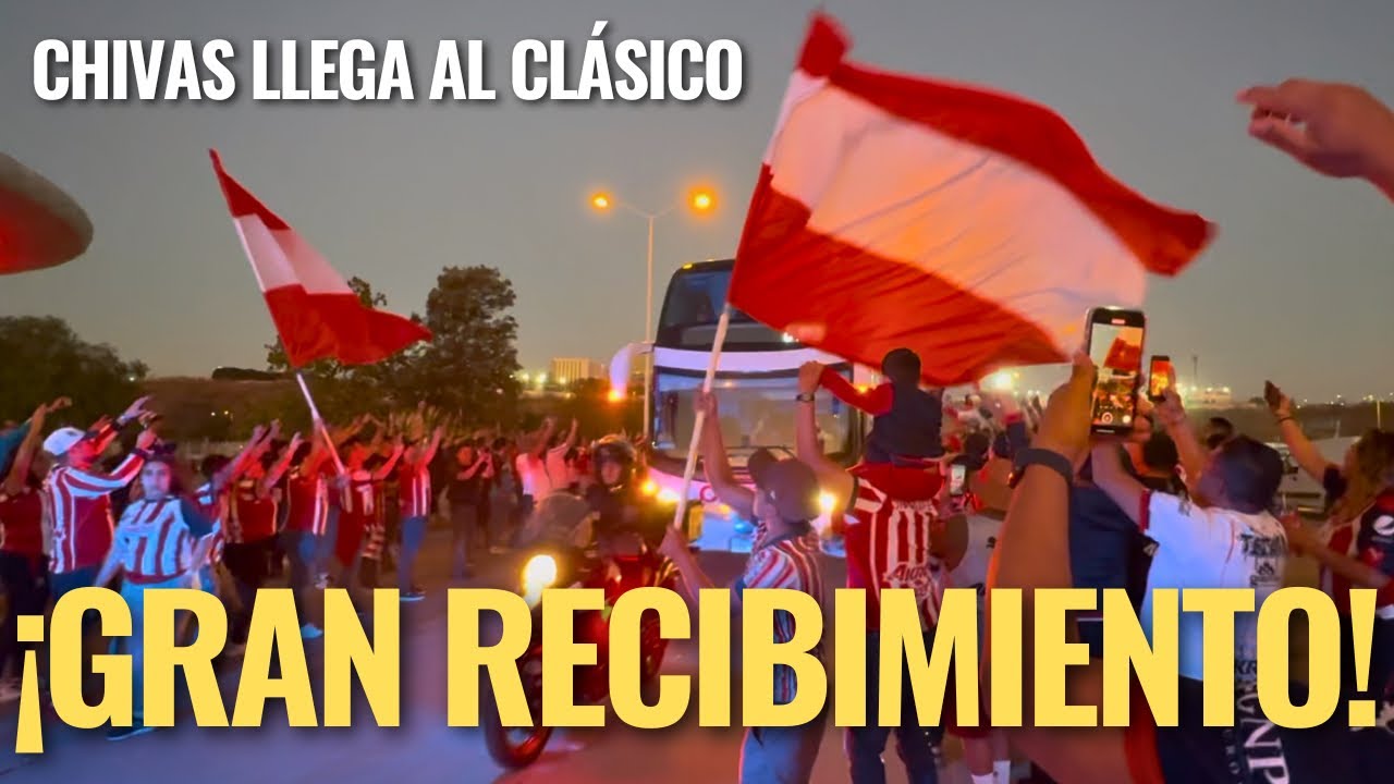🚨¡ESPECTACULAR recibimiento a CHIVAS, previo al CLÁSICO! Mira las IMÁGENES 🚨