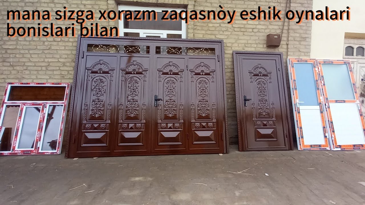 Temir eshik akfa oynalar narx navolari bilan +bònuslaram bo dostofka xorazm qorqalpoģiston bòyla