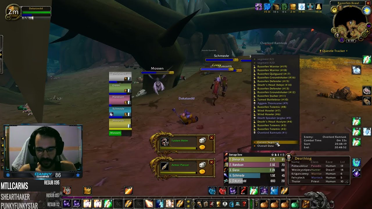 Razorfen Kraul HARDCORE Healing, Full Run with Commentary | Priest Classic WoW