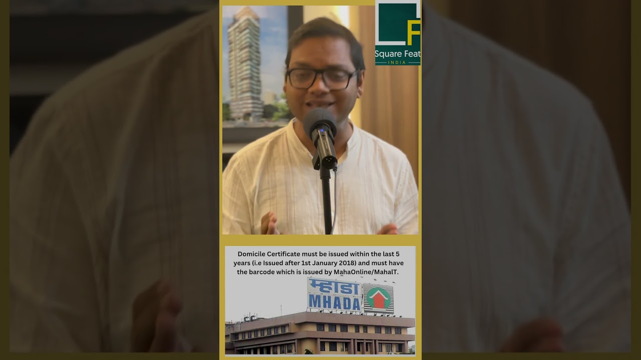 Is Domicile Certificate mandatory for #mhadalottery ?