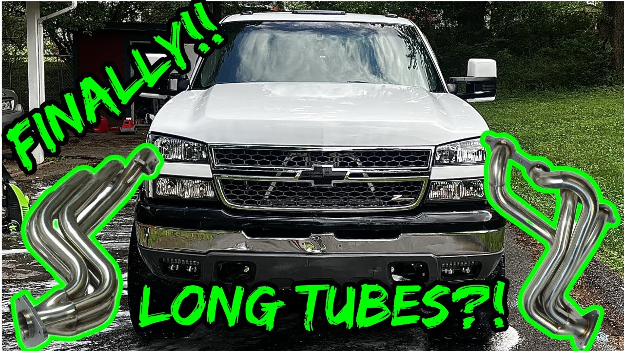 My 03 Silverado Finally Gets Long Tube Headers!! DynoVox Long Tube Headers!!