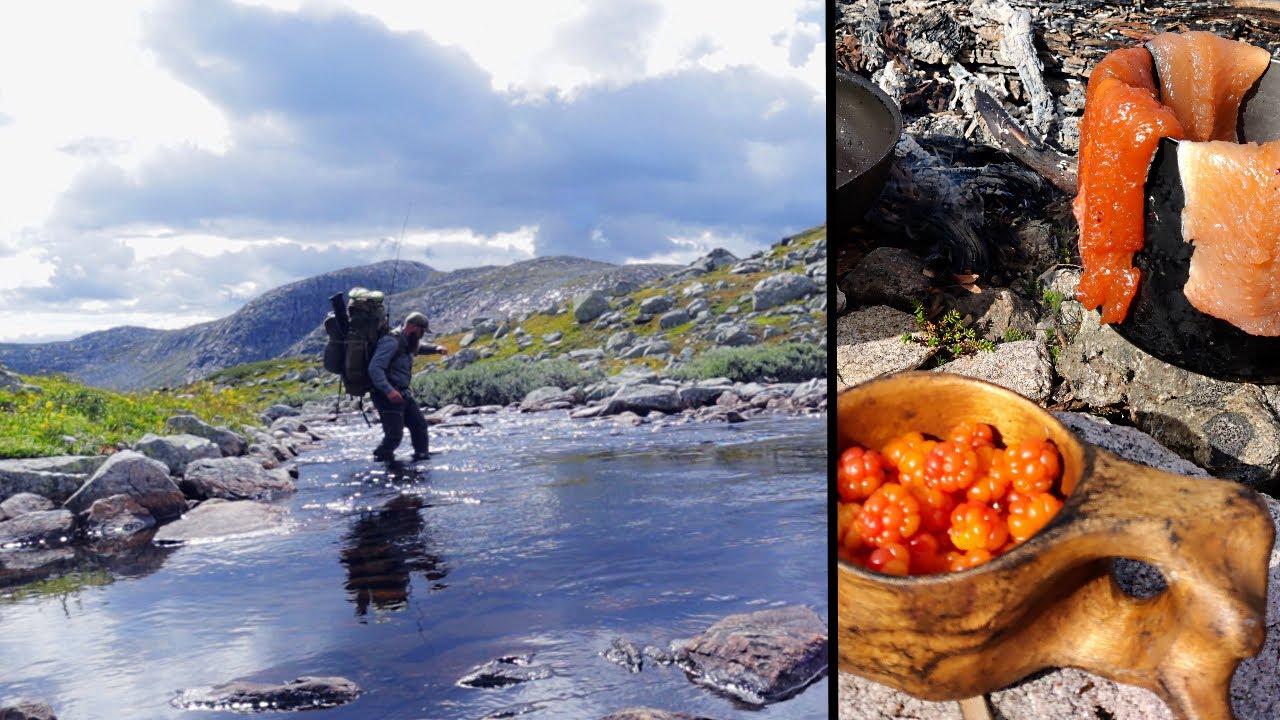 4 Day Solo Mountain Hike  | No Talking - Bushcraft Catch & Cook - Hardangervidda, NORWAY
