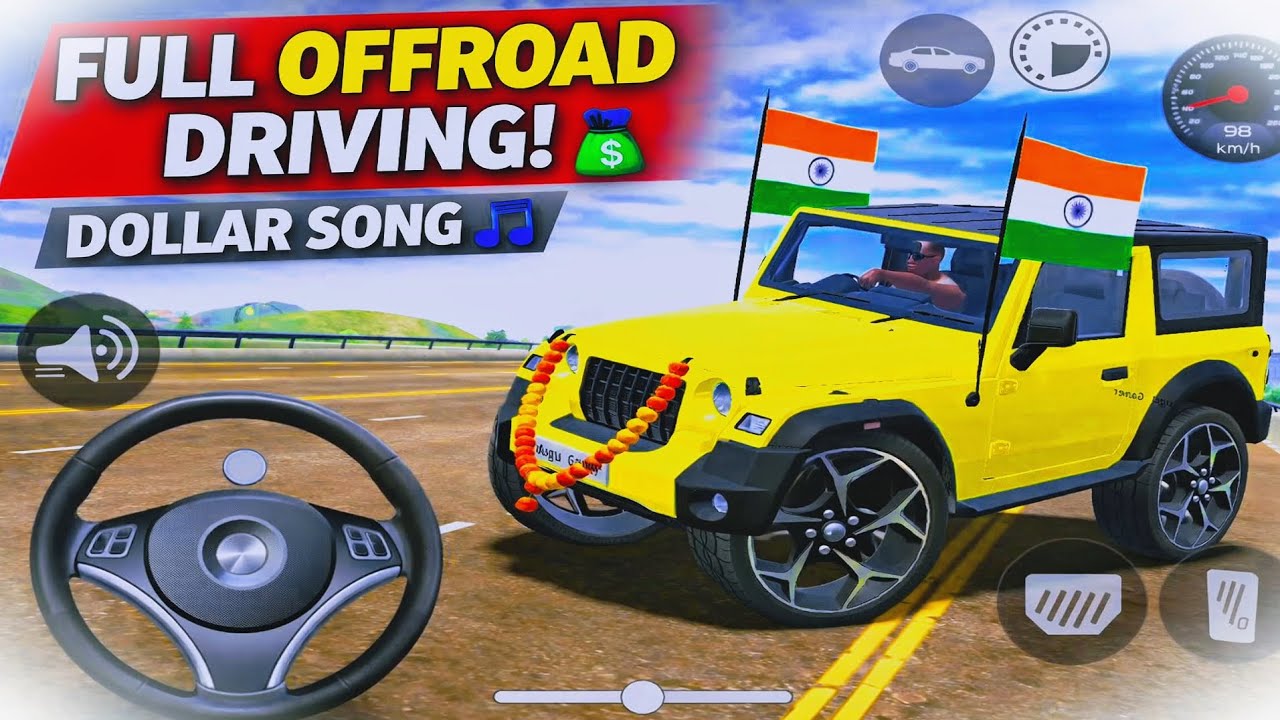 Modified Mahindra Thar😈 Games:Indian Yellow Thar (Gadi Wala Games) Car Game Android Game - #2025