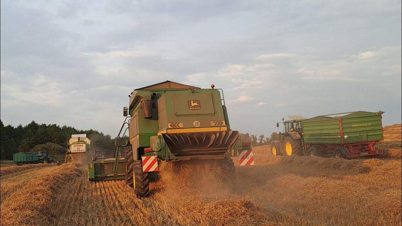 ŹNIWA 2023 Claas mega 208☆JOHN DEERE 2066☆6150M☆2x7930☆