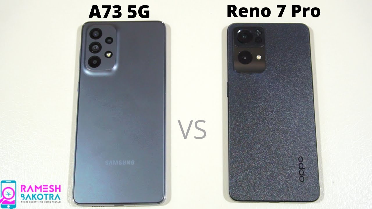 Samsung Galaxy A73 5g vs Oppo Reno 7 Pro 5g Speed Test and Camera Comparison