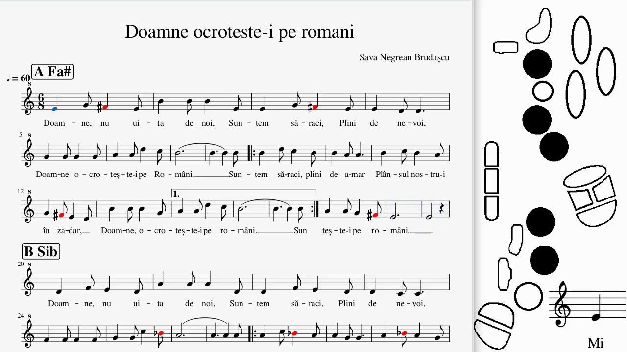 Doamne ocroteste-i pe romani - tutorial saxofon