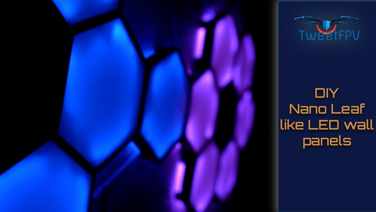 Светодиодные настенные панели Nanoleaf своими руками. #DIY #led #wled #3dprint