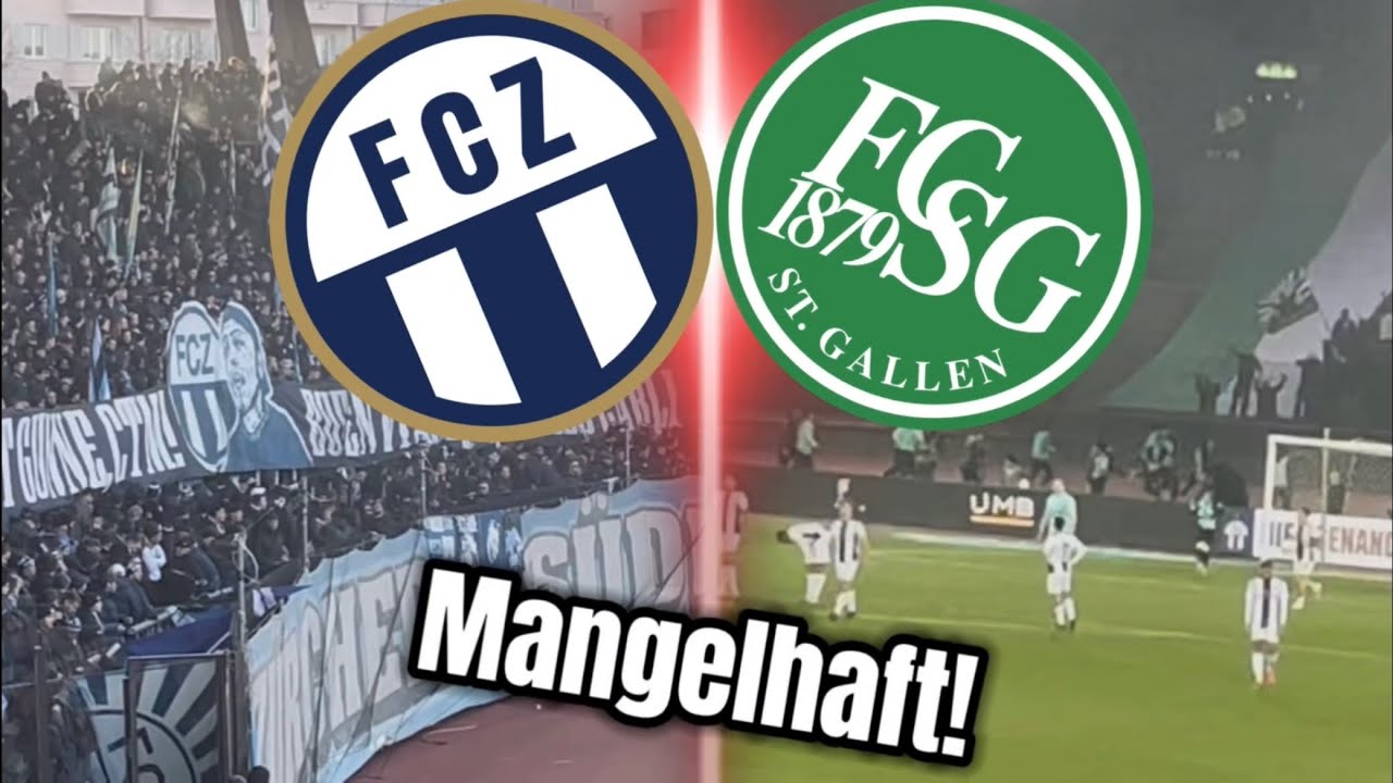 FC Zürich vs. FC St.Gallen | Zürich verliert die Kontrolle😡 | Stadionvlog #8
