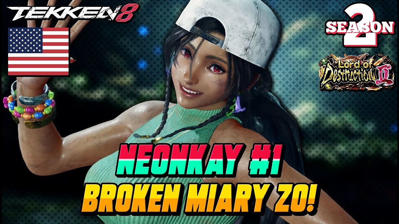 Tekken 8 – NeonKay No.1 MIARY ZO Is UNBEATABLE! High-Level Ranked Match!