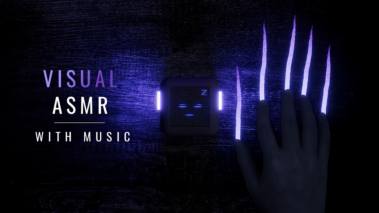 ASMR | (Music Version) Line Tracing, Visual Asmr, Squiggly Lines And Our Sleeping Robot