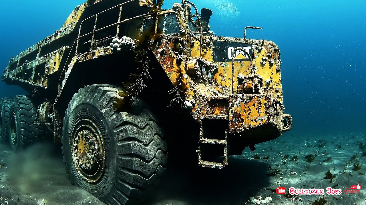 Full Restoration! 30 Years Caterpillar 797F Mining Truck, Pulled Directly Out the Deep Blue Ocean