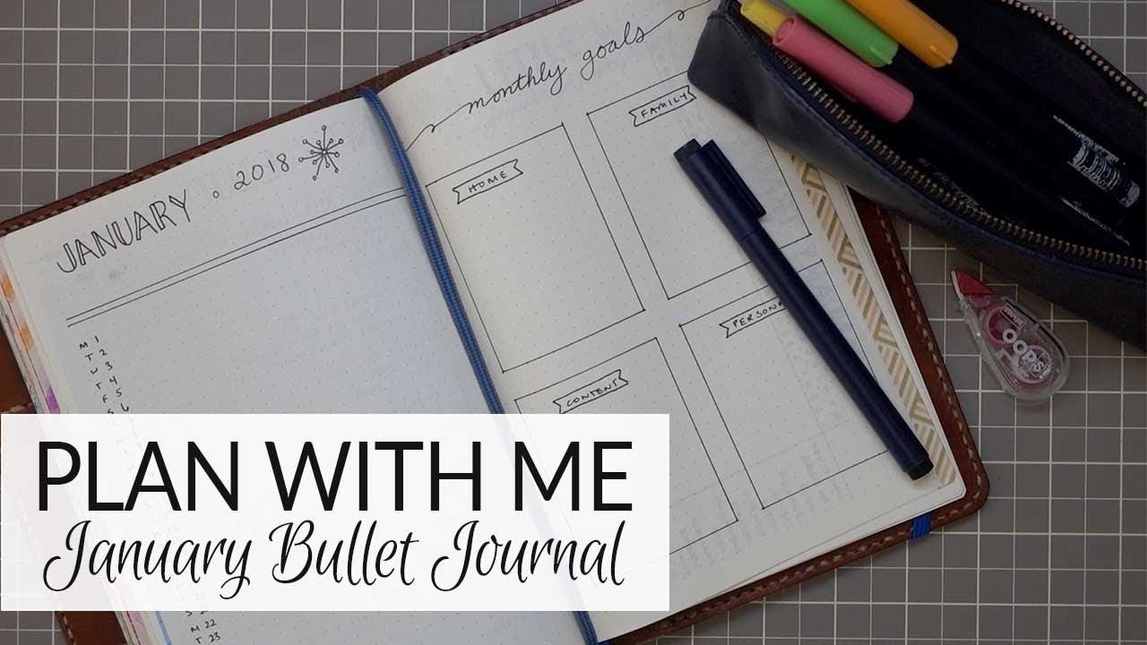 Планируйте вместе со мной | Bullet Journal | Январь 2018 г.