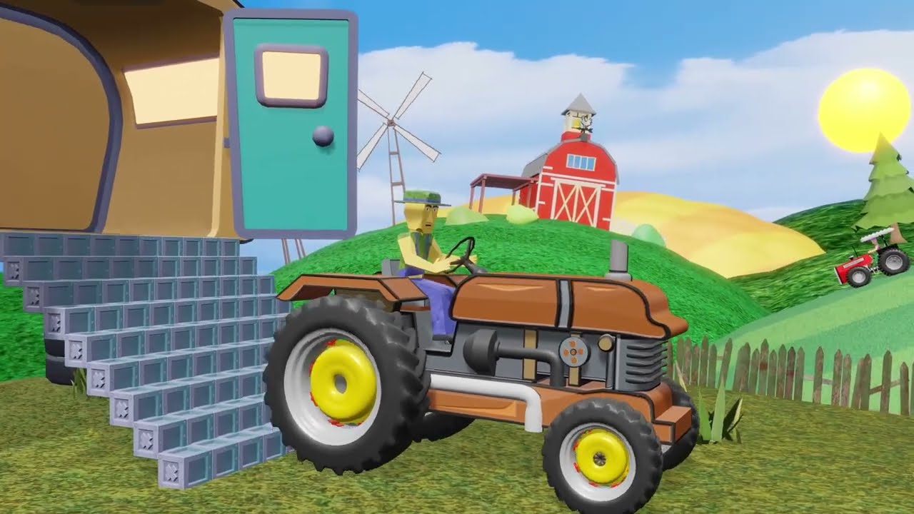 Brown TRACTOR vs Classic Tractor - Who Wins the Field Battle Epic Farming Machine Showdown in Action