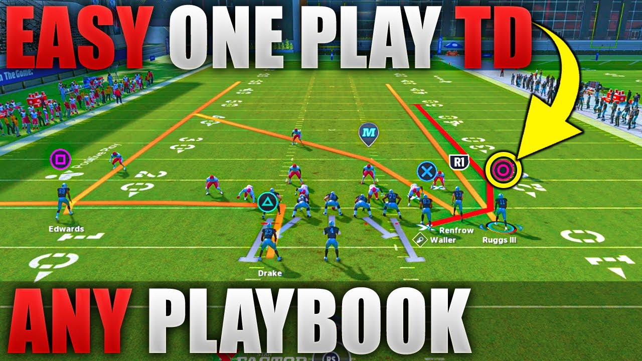 EASY One Play Touchdown for ANY Playbook [Madden 22 Money Play Tip]