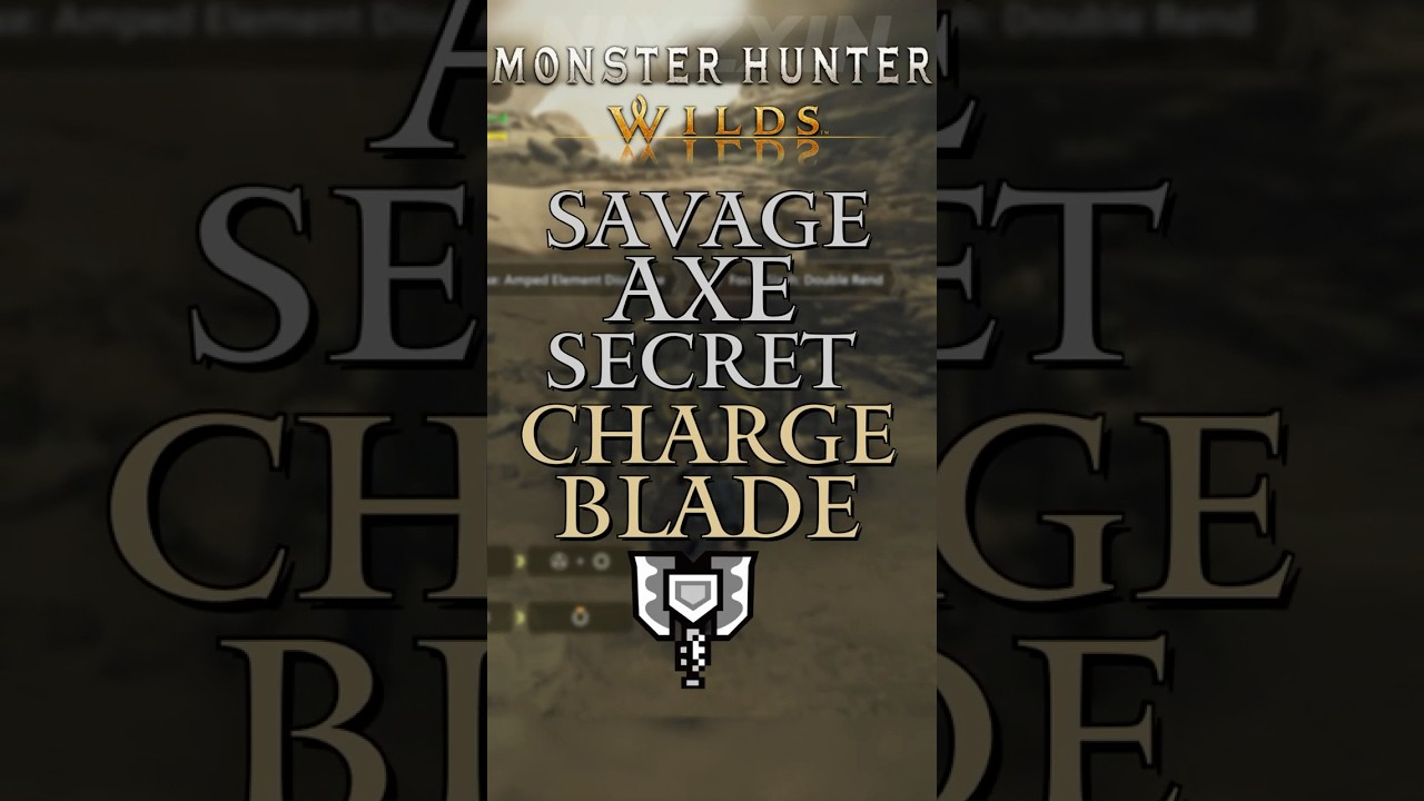 Вы, вероятно, не знаете этот трюк с Charge Blade #shorts #capcom #monsterhunterwilds