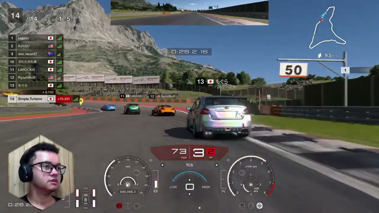 Gran Turismo 7 online Race B adventures.