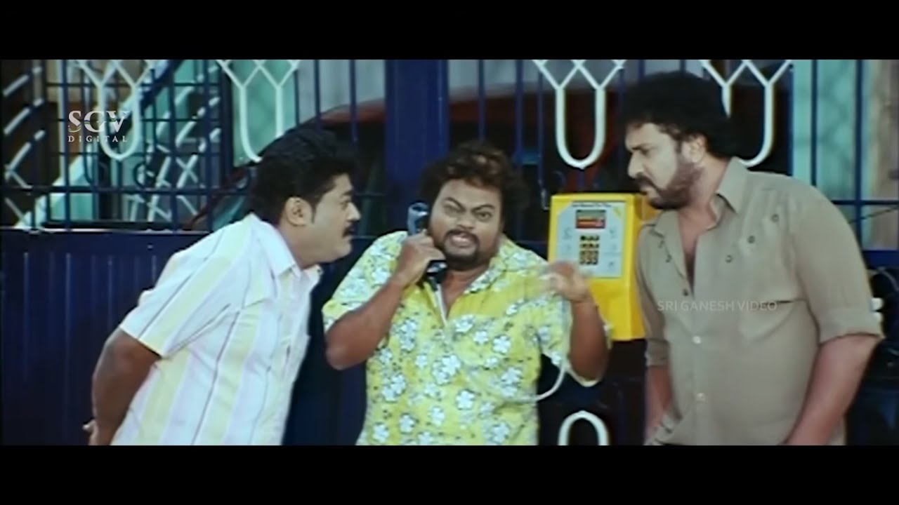ಲೂಸ್ ಮಾದ ಸಾಧು ಕೋಕಿಲನಿಂದ ಕಿಡ್ನಾಪ್ ಕಾಲ್ | Sadhu Kokila, Jaggesh | Nee Tata Naa Birla Kannada Comedy