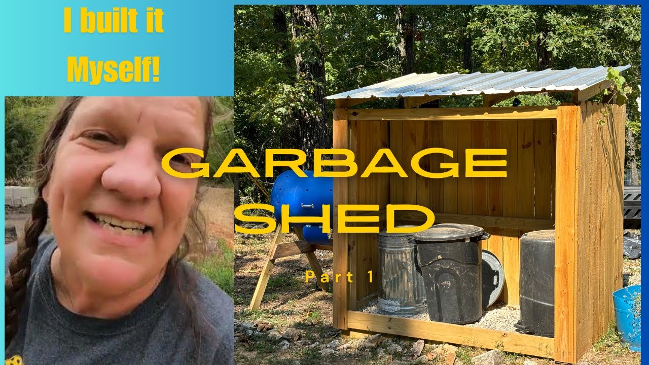 Returning To Diy Projects | Transforming Raw Land On The Homestead | Trash Bin & Tool Shed