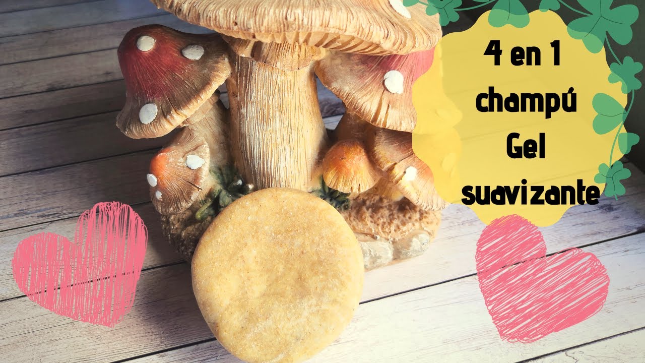 😉 RECETA COSMÉTICA SÓLIDA 4 en 1 🎉  Champú SÓLIDO Acondicionador, GEL de DUCHA sólido + Hidratante
