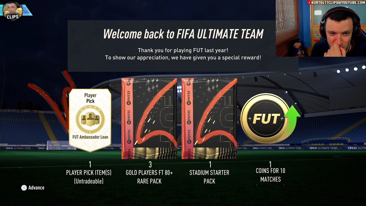 Kurt opens his Welcome Back Packs on FIFA 23..