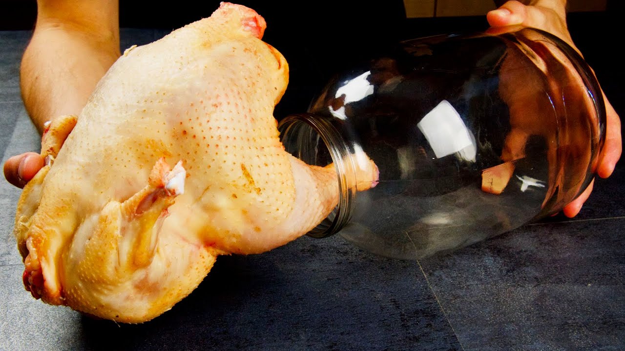 Couldn't Be Easier! CHICKEN & A Jar! Even The Chicken Bones Soft & Tasty!