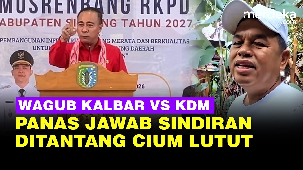 Panas! Wagub Kalbar Tantang Gubernur Jabar Cium Lutut, Begini Respons Menohok Dedi Mulyadi