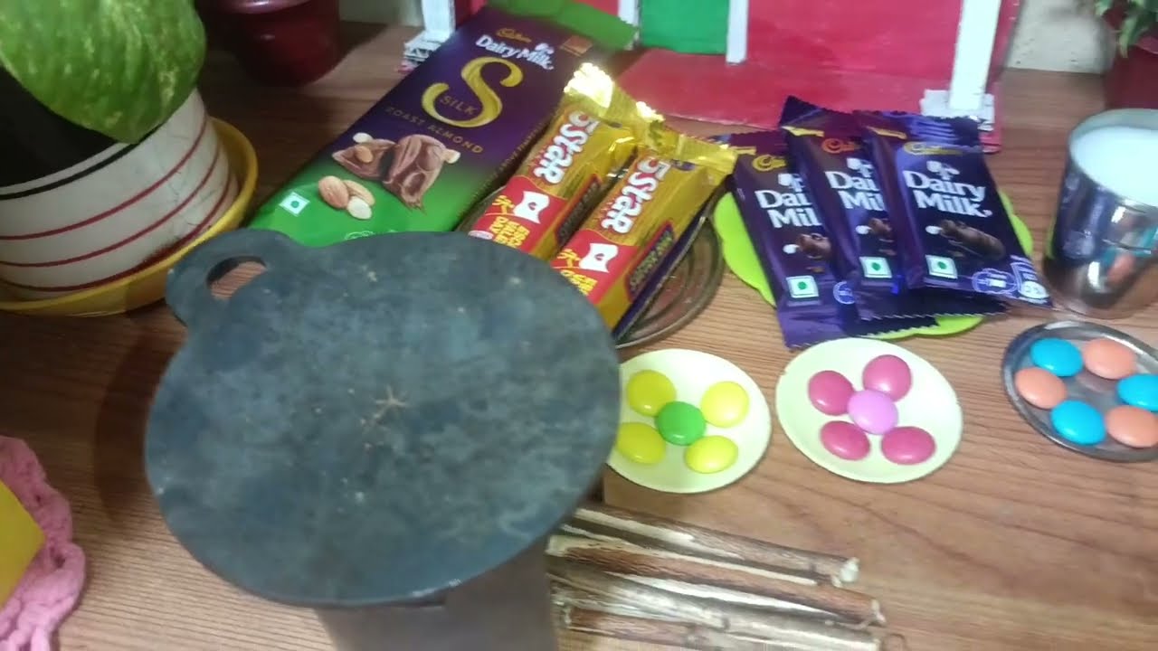Miniature Dairy milk chocolate dosa recipe 😋 mini cooking 