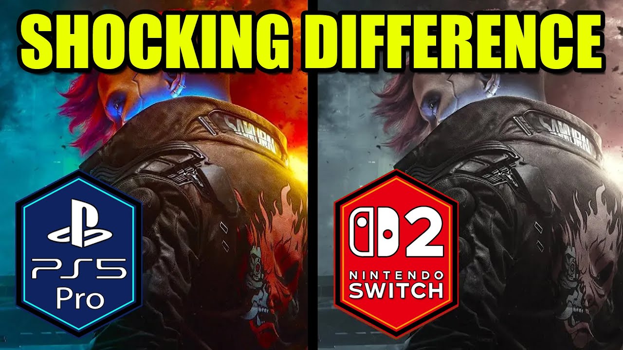 Cyberpunk 2077 Nintendo Switch 2 vs PS5 Pro Comparison
