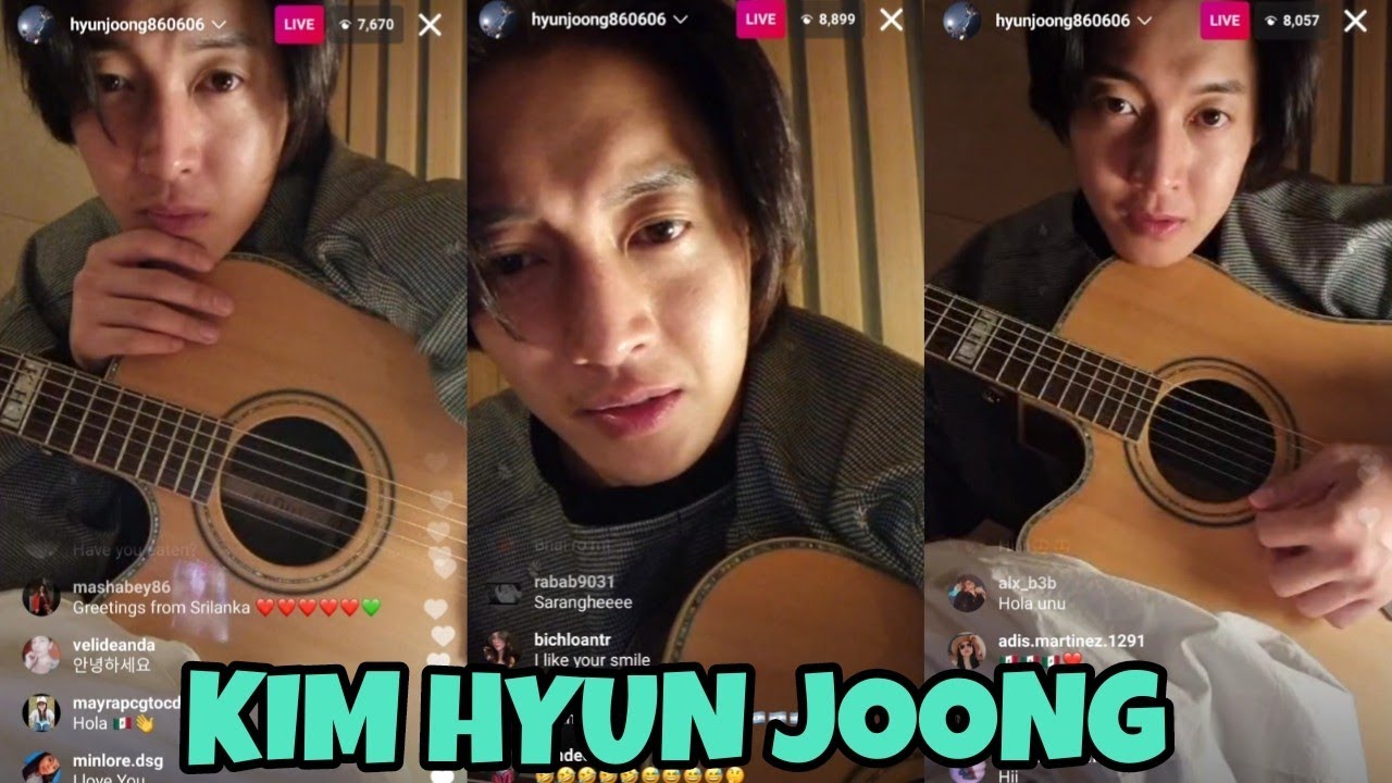 KIM HYUN JOONG INSTAGRAM LIVE