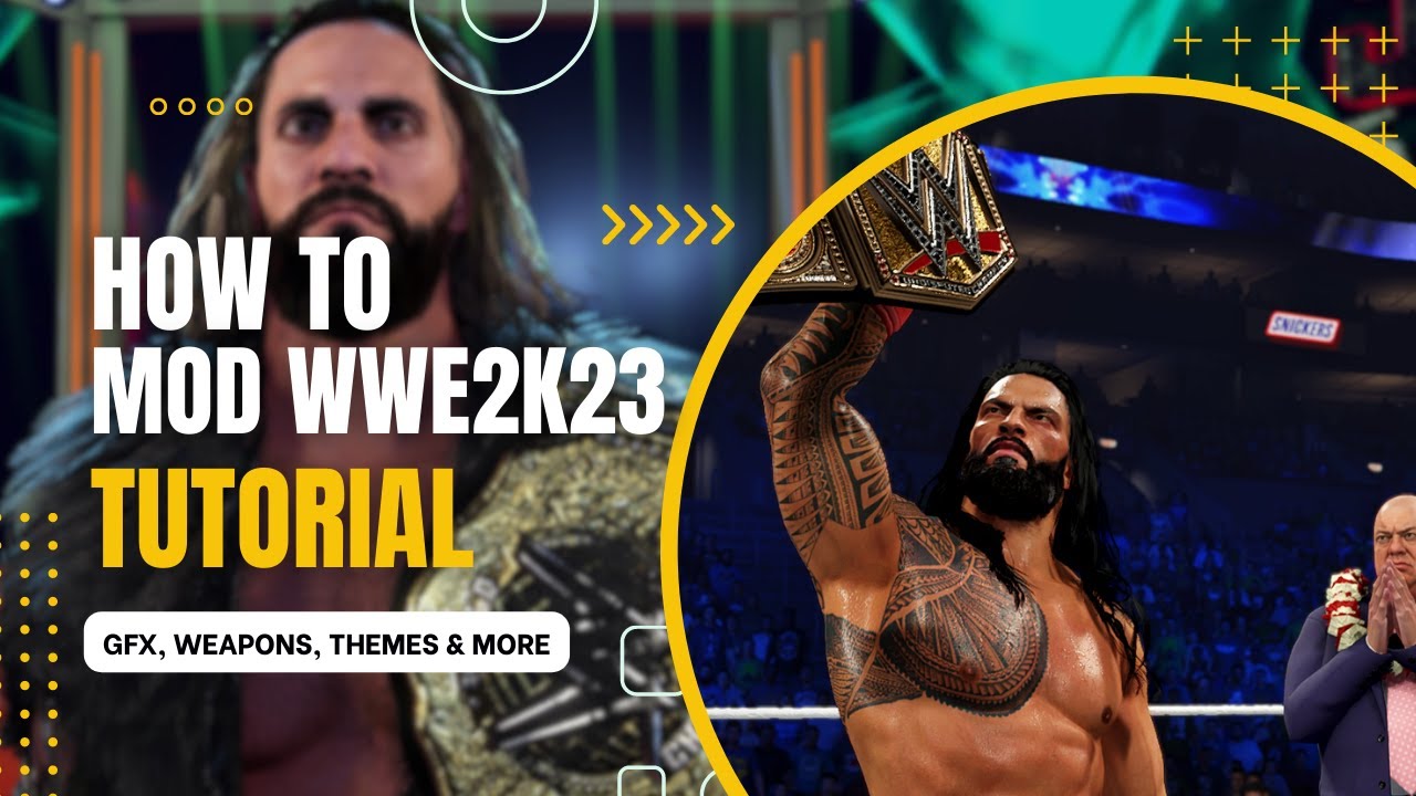 WWE2K23 HOW TO MOD? - Full Modding Tutorial (GFX, Music, Characters, Weapons & More!)