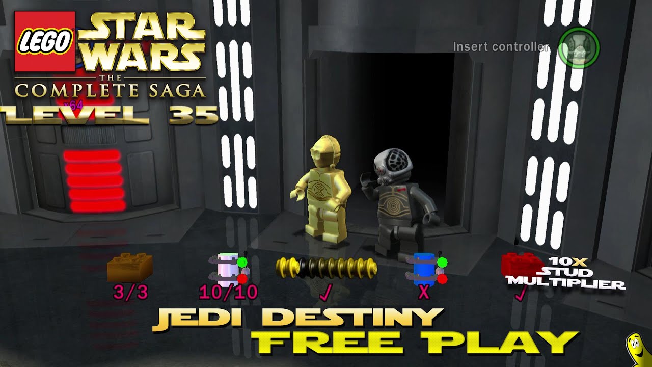 Lego Star Wars TCS: Ep 6 Chap 5 / Jedi Destiny FREE PLAY (All Collectibles) - HTG