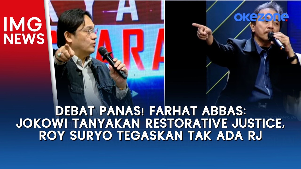 Debat Panas! Farhat Abbas: Jokowi Tanyakan Restorative Justice, Roy Suryo Tegaskan Tak Ada RJ