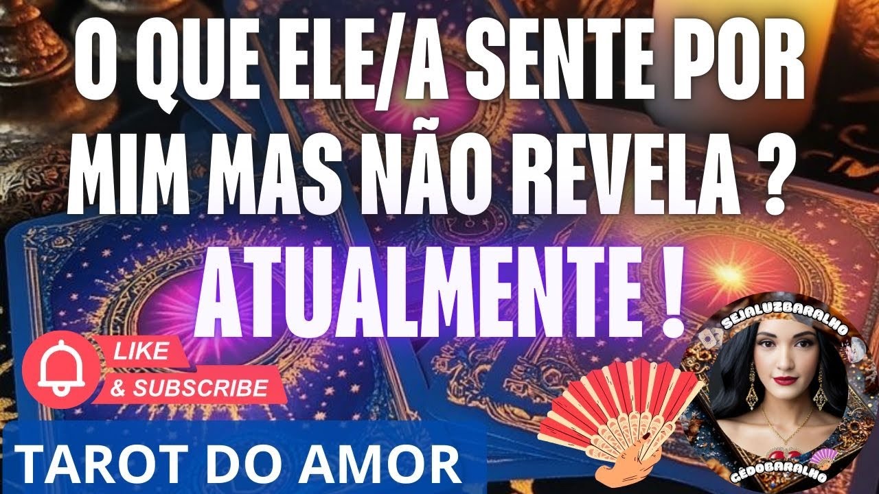 🌹♥️O QUE ELE(A) SENTE POR MIM ATUALMENTE MAS NÃO DIZ ? 🔮O TAROT REVELA TUDO🔥💜 | #amor #tarot