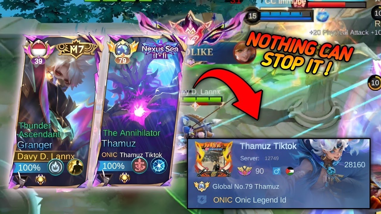 WTF! I MET TOP GLOBAL 79 THAMUZ IN RANKED "Thamuz Tiktok"?! EASY GAME !! (no edit gameplay)🔥