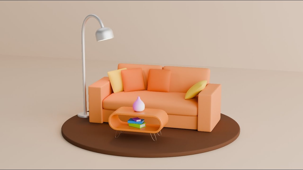 Sofa in Blender || Modelling tutorial