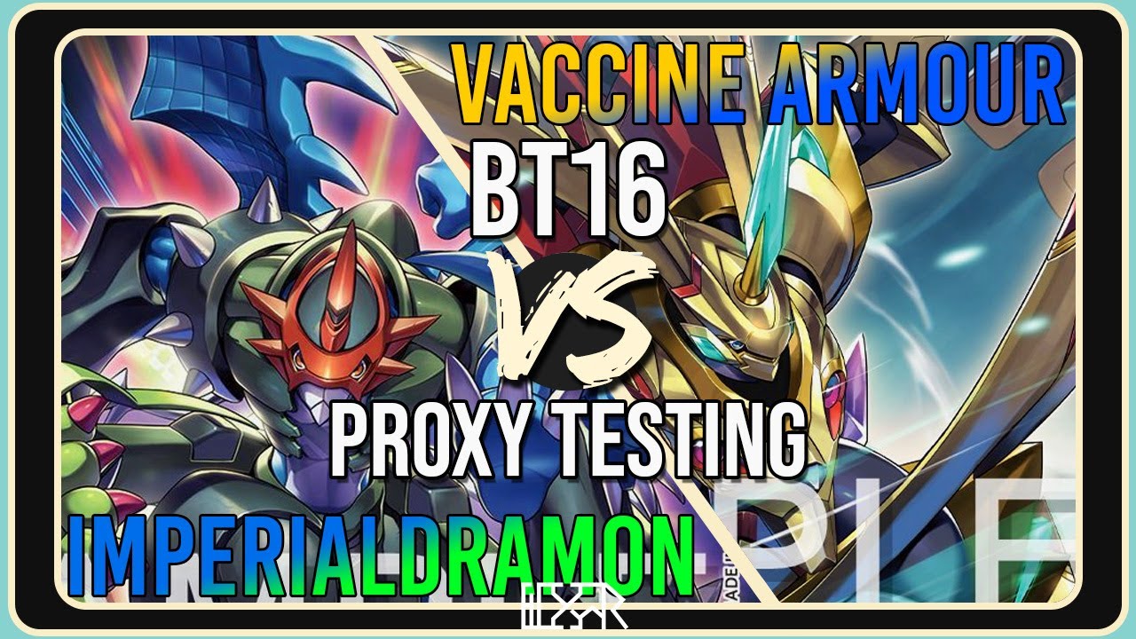 Imperialdramon vs Vaccine Armour [Digimon TCG BT16 Proxy Testing] Match Commentary
