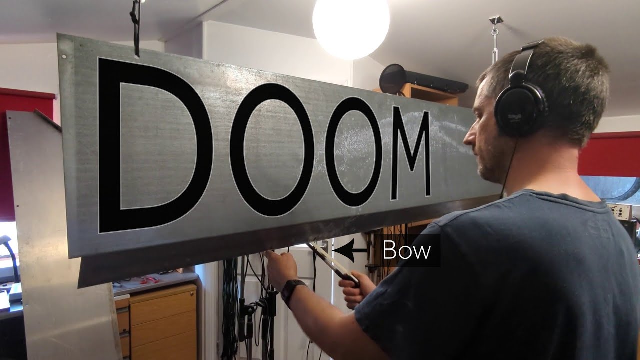 Bowed Sheet Steel Sounds Epic! - Playing a Tune on the Harmonics