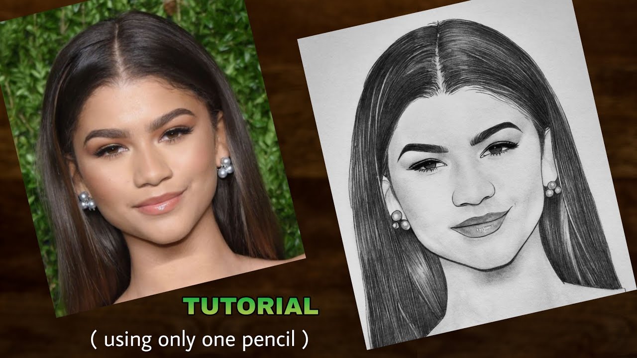 How to draw Zendaya from Spiderman | Step by step Drawing Tutorial | YouCanDraw