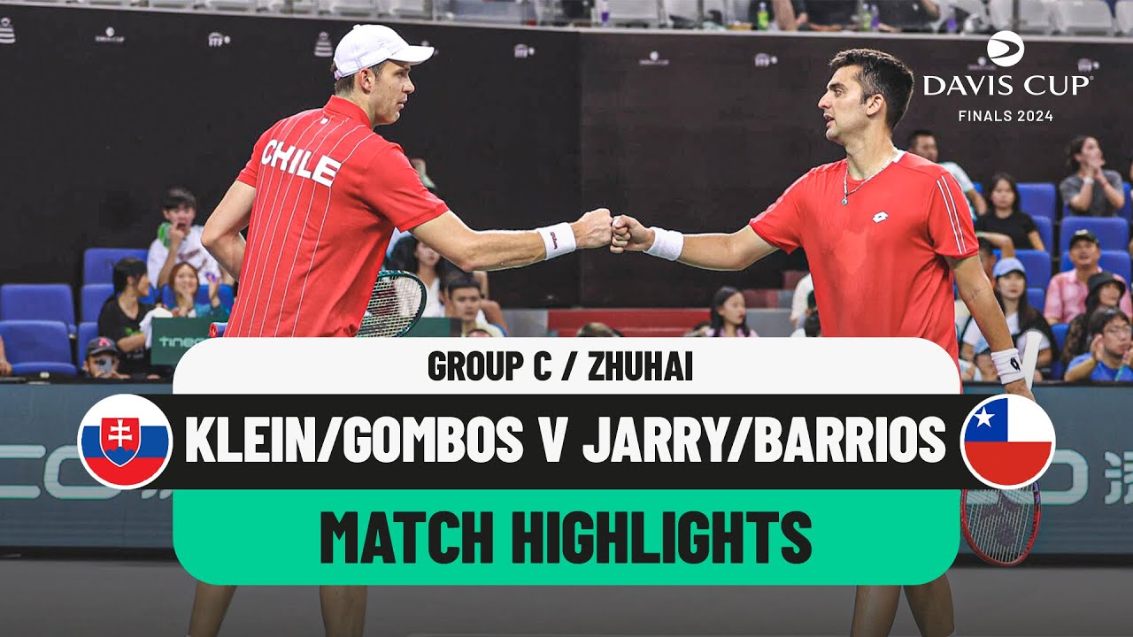 Klein/Gombos v Jarry/Barrios Highlights | Slovakia v Chile Davis Cup 2024 Finals Group Stage